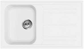 Smeg LZ861B мойка, гранит, 860х500 мм, белый 8017709183165