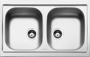 Smeg LYP792 мойка, нержавеющая сталь, 790х500 мм, нержавеющая сталь матовая 8017709251604