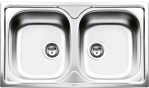 Smeg LYP862 мойка, нержавеющая сталь, 860х500 мм, нержавеющая сталь матовая 8017709251611
