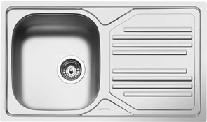 Smeg LYP861D мойка, нержавеющая сталь, 860х500 мм, нержавеющая сталь матовая 8017709251628
