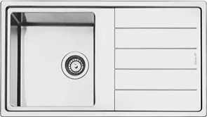 Smeg LDR861-2 мойка, нержавеющая сталь, 860х500 мм, нержавеющая сталь матовая 8017709304614