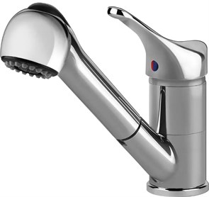 Smeg MD10CR3 смеситель для кухни, латунь, выдвижной поворотный излив, хром 8017709311681