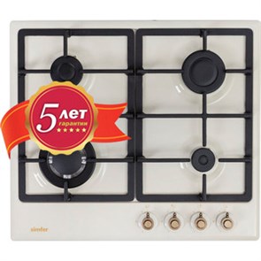 Встраиваемая газовая варочная панель Simfer H60V41O517 8699272060168