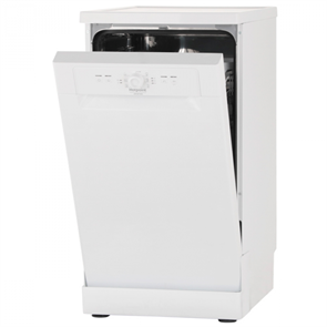 Посудомоечная машина Hotpoint-Ariston HSFE 1B0 C,  узкая, напольная, 45см, загрузка 10 комплектов, белая [869991552630] 869991552630