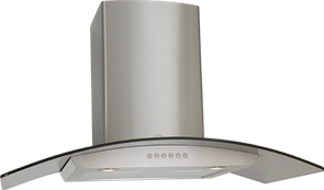 Вытяжка каминная Elikor Аметист S4 90Н-700-Э4Д,  нержавеющая сталь/тонированное стекло,  кнопочное управление [940698] 940698
