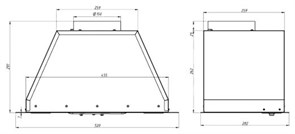 Встраиваемая вытяжка Elikor BF5634Q0 хром 953689
