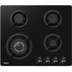 Встраиваемая газовая варочная панель Akpo PGA 604 RGC-T BL ak-16015
