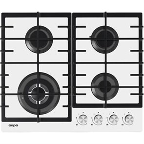 Встраиваемая газовая варочная панель Akpo PGA 604 AGC-T WH ak-16044
