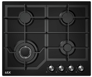 Встраиваемая газовая варочная панель Lex GVG 640-1 BL chao000176