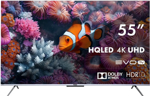 55" Телевизор HAIER Smart TV S3, QLED, 4K Ultra HD, серебристый, СМАРТ ТВ, Android dh1vmbd01ru