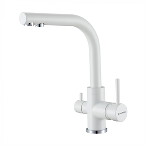Смеситель для кухни Paulmark Essen Es213011-431TW белый матовый полностью es213011-431tw