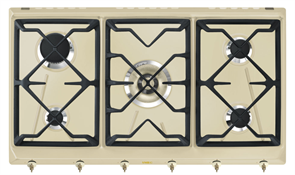 Встраиваемая газовая варочная панель Smeg SRV896POGH 8017709233334