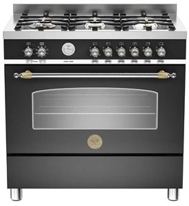 Комбинированная плита Bertazzoni HER90 6 MFE S NET her906mfesnet