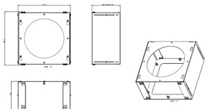 Elica Комплект потолочного крепления Circus Island, Flat Glass Islant, Kuadra Island kit01600