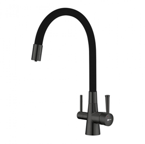 Смеситель Lemark Comfort LM3075GM для кухонной мойки, с подключением к фильтру питьевой воды, графит lm3075gm