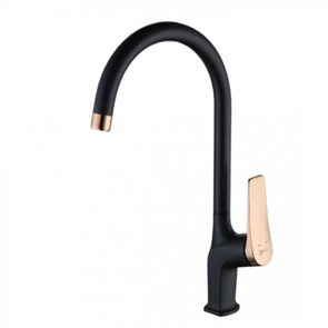 Смеситель Lemark Bronx LM3705BLR, для кухни, черный/золото lm3705blr