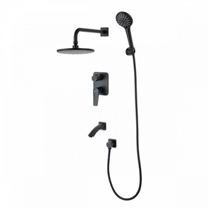 Душевая система Lemark Bronx LM3722BL, чёрный lm3722bl