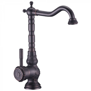 Смеситель Lemark Jasmine LM6645ORB для кухонной мойки, высокий, черная бронза lm6645orb