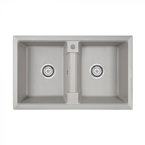Кухонная мойка Paulmark TANDEM 80/2 PM238150-GR серый pm238150-gr