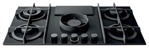 Газовая поверхность с встроенной вытяжкой ELICA NIKOLATESLA FLAME EVO BL/A/88 prf0196341