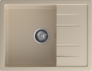 GranFest QUADRO GF-Q-650 L, мойка, мрамор, кашемир q-650l кашемир