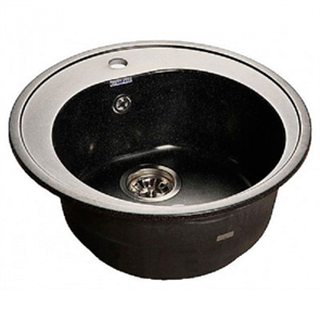 GranFest RONDO GF-R-510, мойка, мрамор, черный r-510 черный