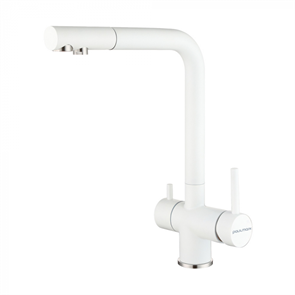 Смеситель для кухни Paulmark Skalen Sk213020-431 белый металлик sk213020-431