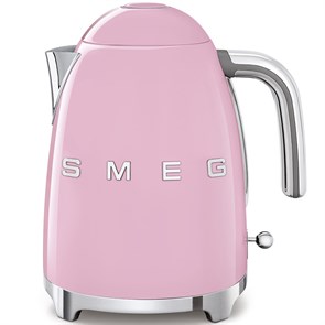 Чайник электрический Smeg KLF03PKEU 1.7л. 2400Вт розовый/серебристый (корпус: нержавеющая сталь)
