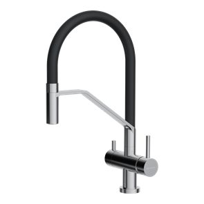 Смеситель из металла Omoikiri Akeno BN, смеситель, нержавеющая сталь 4994544