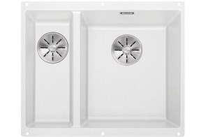 Blanco Subline 340/160-U, мойка, гранит, белый (чаша справа) 523562