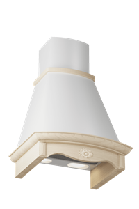 Купольная вытяжка Elikor Федерика 90П-650-П3Д белый муар/дуб неокр 952176