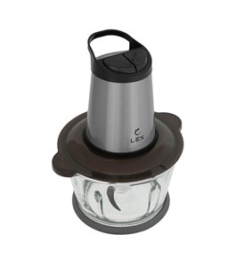 LEX LXFP 4300 измельчитель, 500 Вт, 2 скорости, стальной lxfp4300