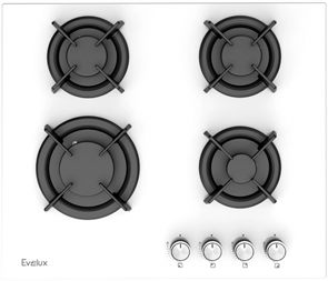 Встраиваемая газовая варочная панель EVELUX HEG 605 WG 00000013094