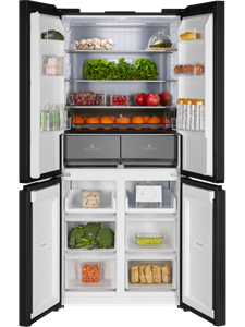 Трехкамерный холодильник отдельностоящий HIBERG i-RFQ 630G B 00000360105