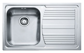 Кухонная мойка 79 см Franke Logica Line LLX 611 полированная нержавеющая сталь 101.0085.772