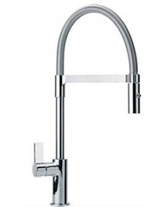 Смеситель Franke AMBIENT SEMI-PRO, 115.0265.997, для кухни, полупрофессиональный, с гибким выдвижным изливом, хром 115.0265.997