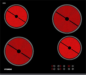 Встраиваемая электрическая варочная панель Hyundai HHE 6460 BG 1457087