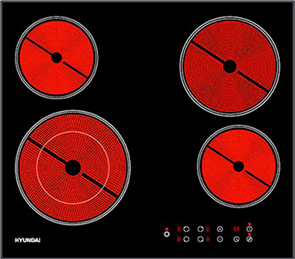 Встраиваемая электрическая варочная панель Hyundai HHE 6485 BG 1457088