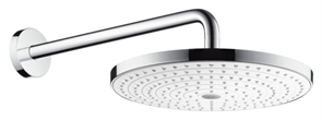 Верхний душ Hansgrohe Raindance Select S 300 2jet 27378400, с держателем, белый/хром 27378400