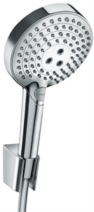 Душевой гарнитур Hansgrohe Raindance Select S 120 PowderRain Porter 27668000, корпус хром, лицевая часть хром шланг 160 см, 3 режима струи 27668000