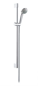 Душевой гарнитур Hansgrohe Crometta 85 Mono 1jet 27728000, штанга 65 см, корпус хром, лицевая часть серая 27728000