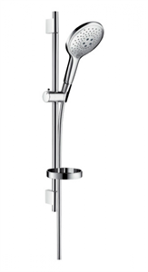 Душевой гарнитур Hansgrohe Raindance Select 150 3jet 65 27802000, корпус хром, лицевая часть белая 27802000