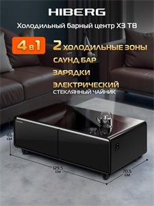 Холодильный Барный Центр HIBERG X3 TB 00000363027