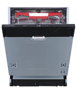 Встраиваемая посудомоечная машина KUPPERSBERG GLM 4581,  узкая, ширина 44.8см, полновстраиваемая, загрузка 10 комплектов, серебристый 00006874