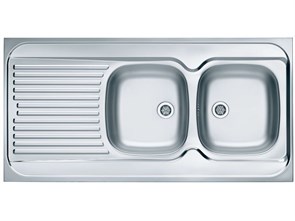 ALVEUS CLASSIC 100R NAT-60, мойка, нержавеющая сталь, правая (в комплекте с сифоном 1071240) 1009085