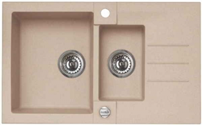 Кухонная мойка Alveus Rock 70 Granital Beige-G55 бежевый 1090954 1090954