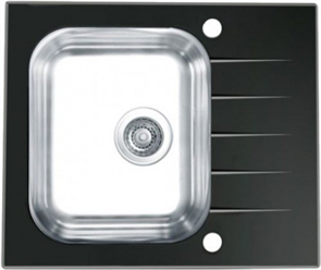 Кухонная мойка Alveus Vitro 10 RAL9005-90 черная 1114557 1114557