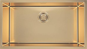 ALVEUS QUADRIX MONARCH 60 BRONZE, мойка, нерж. сталь, бронза (в комплекте с выпуском без сифона) 1117479