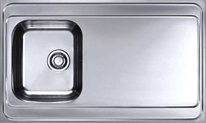 ALVEUS CLASSIC PRO 70 SAT-90, мойка, нержавеющая сталь сатин (в комплекте с сифоном 1130551) 1130471
