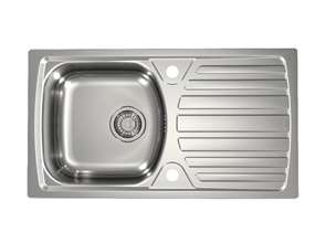 ALVEUS BASIC 170 NAT-90 NEW, мойка, нержавеющая сталь (в комплекте с сифоном 1130550) 1136539